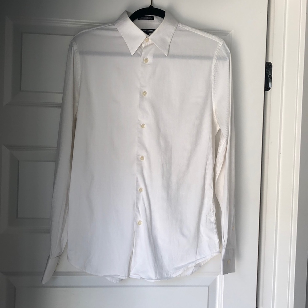 Men’s express white dress shirt